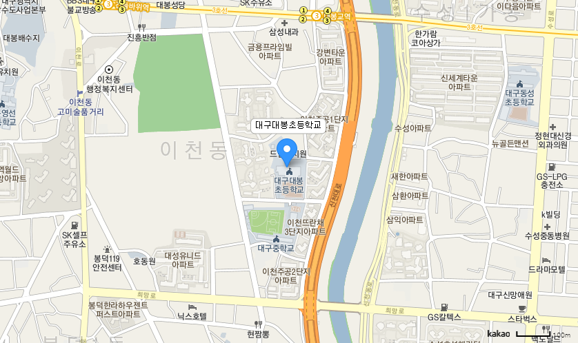 학교 찾아오시는 길 지도